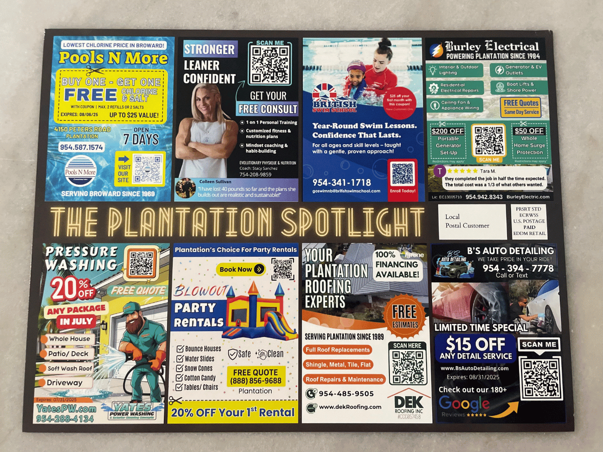 Massive Citywide Community Card - 9x12 postcard reaching 10,000+ homes